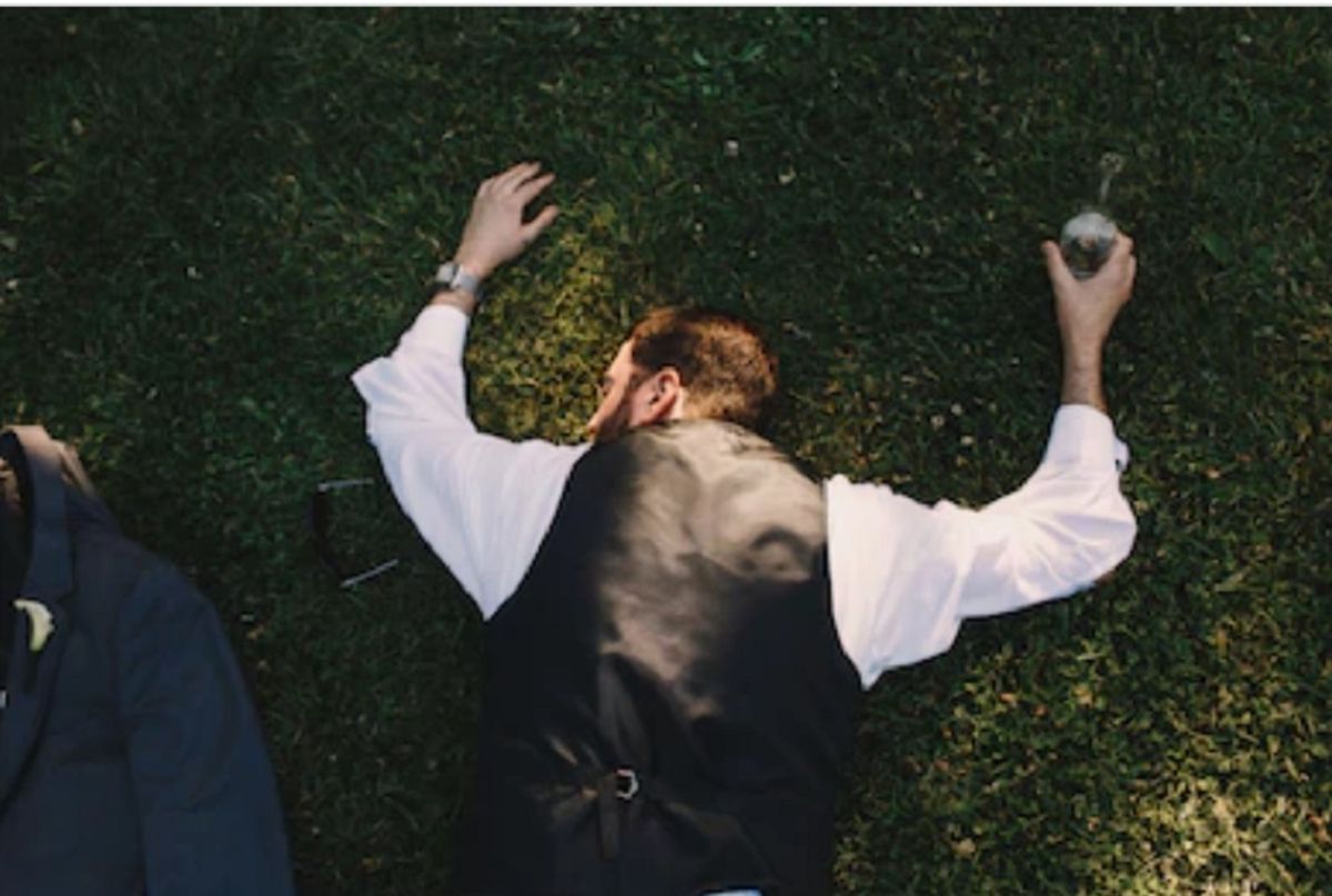 drunk groom