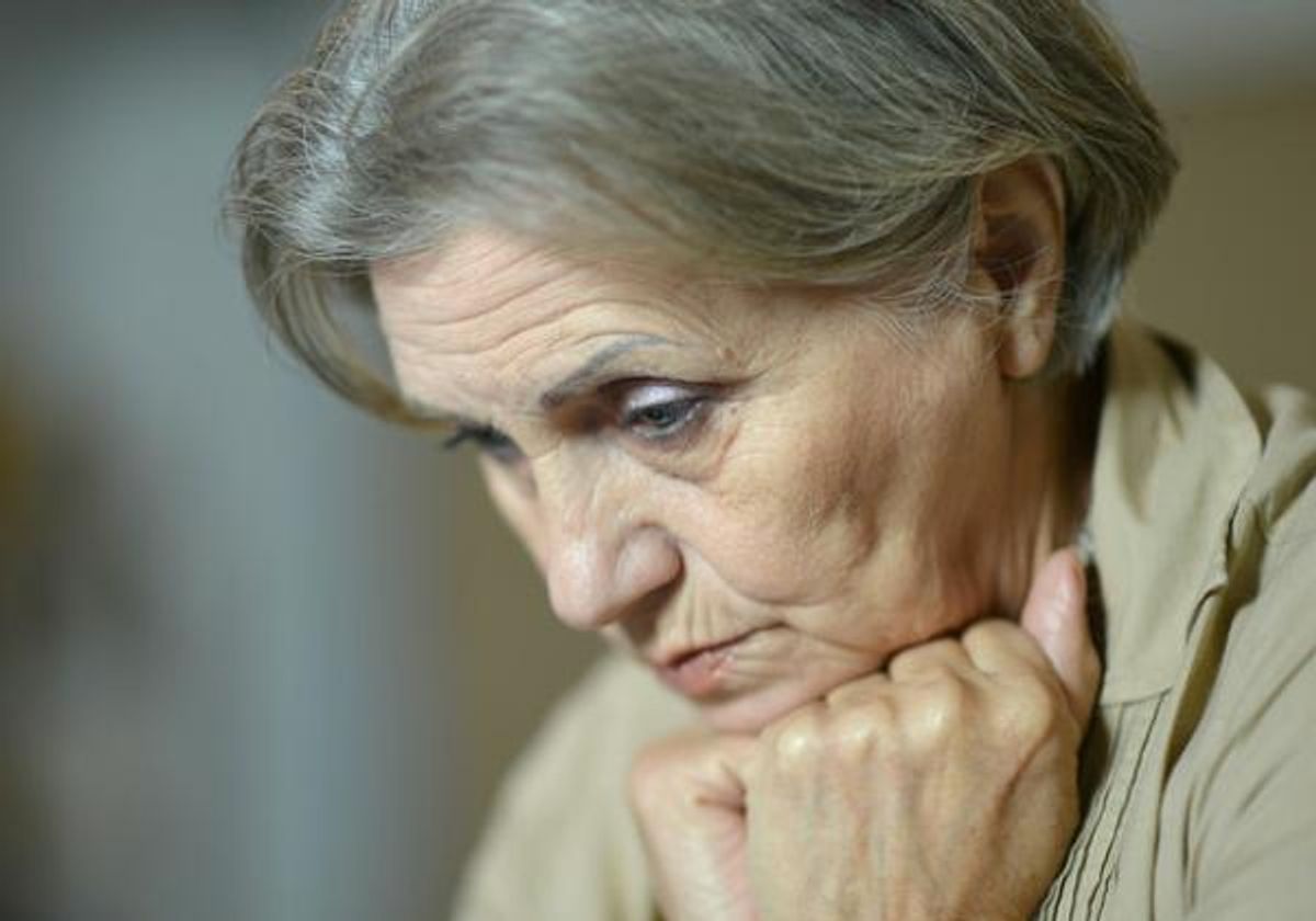 unhappy woman
