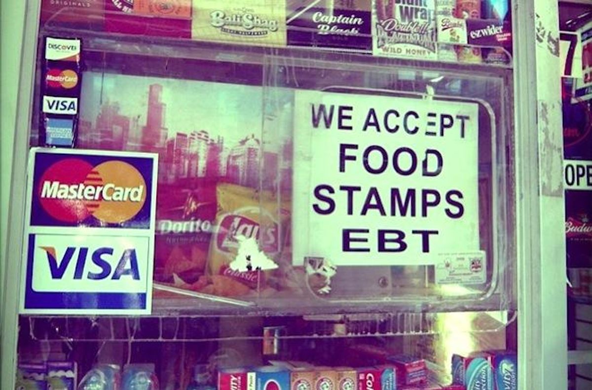 We Accept Food Stamps EBT sign