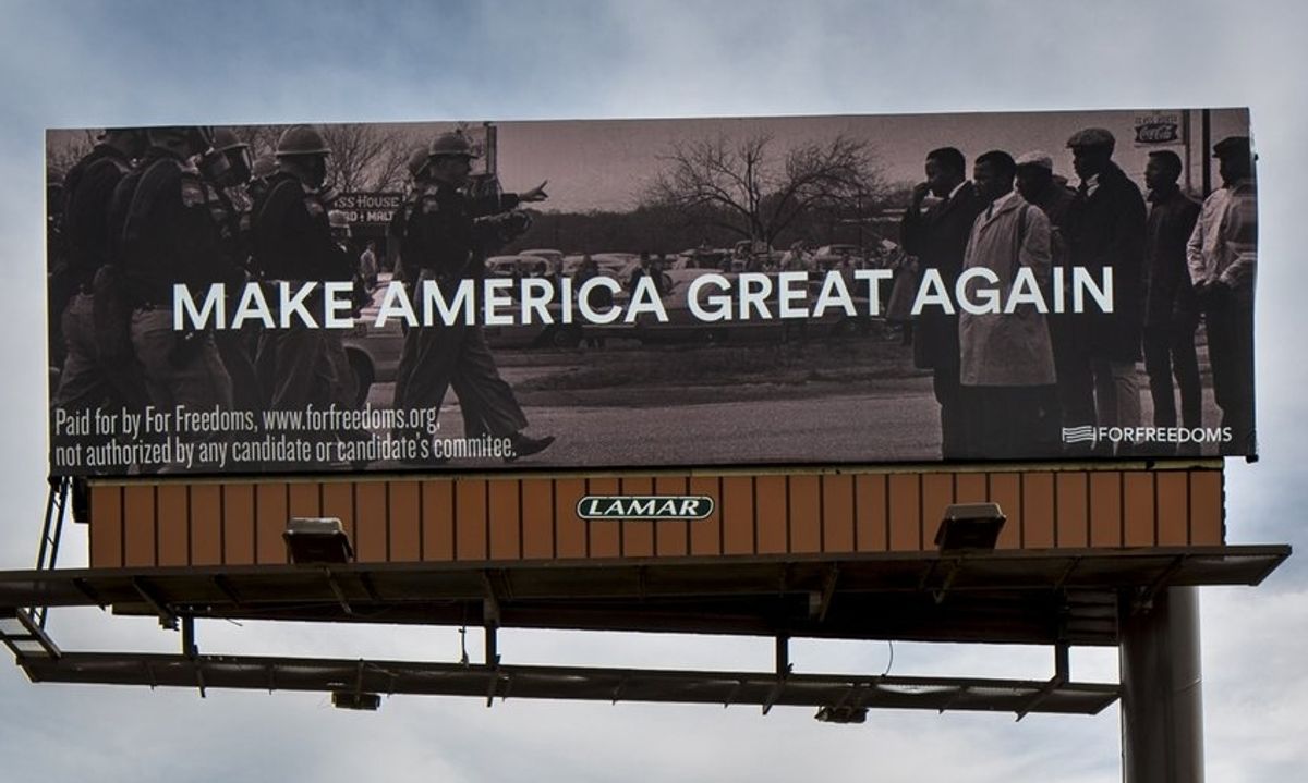'Make America Great Again' billboard
