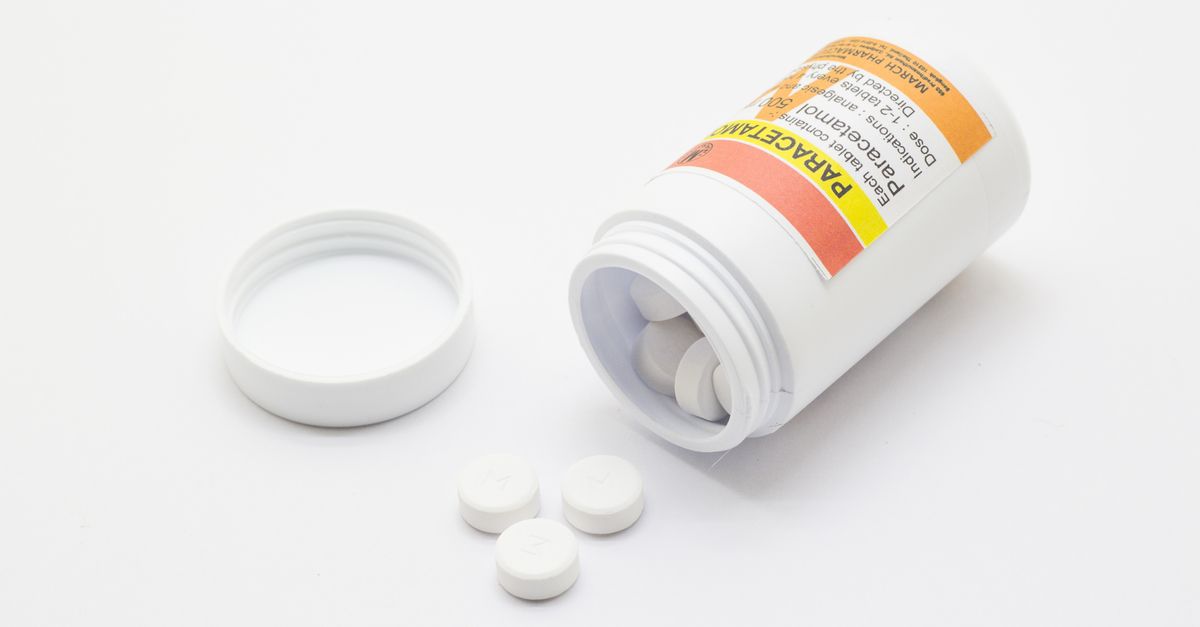 Bottle of paracetamol
