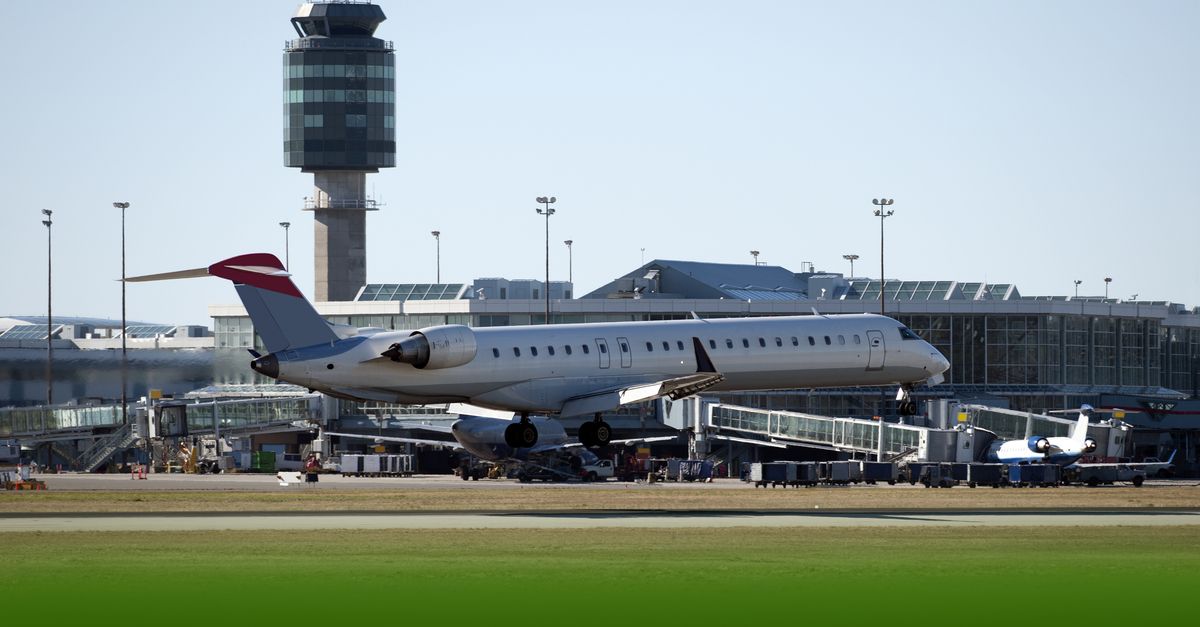 Plane at Vancouver Airport.