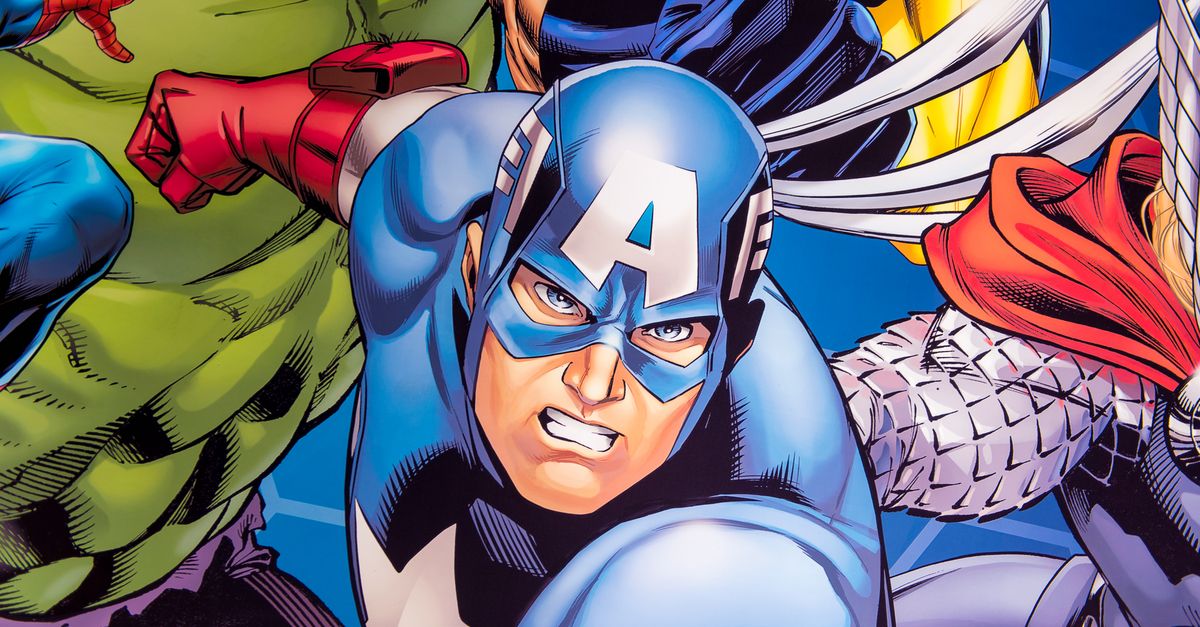 Comic book character Captain America