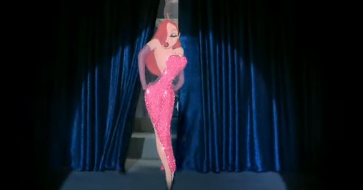 Cartoon characcter Jessica Rabbit from the film"Who Framed Roger Rabbit?"