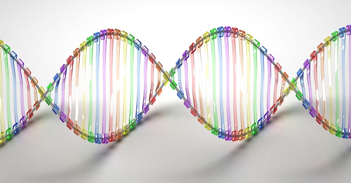 Mockup of a "double helix" DNA strand