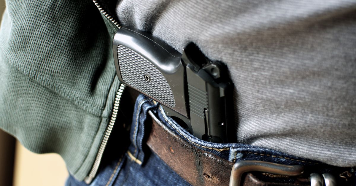 Concealed pistol