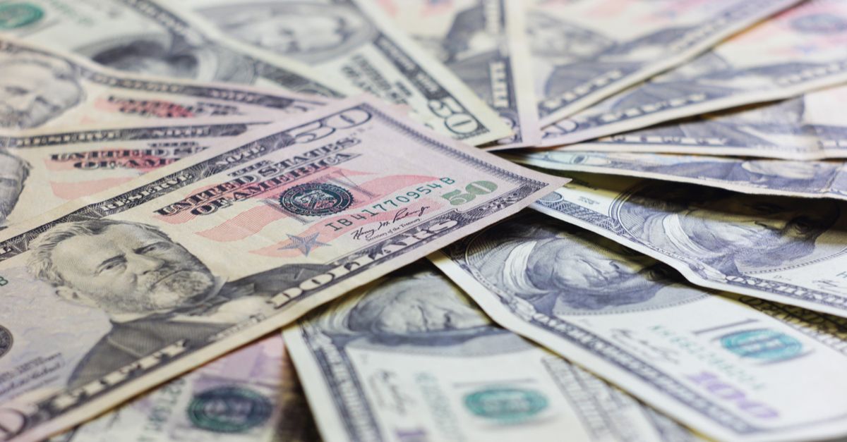 Pile of $50 bills