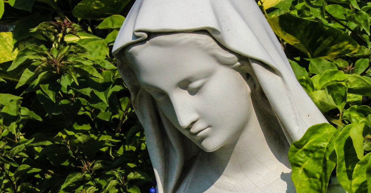 Virgin Mary statue