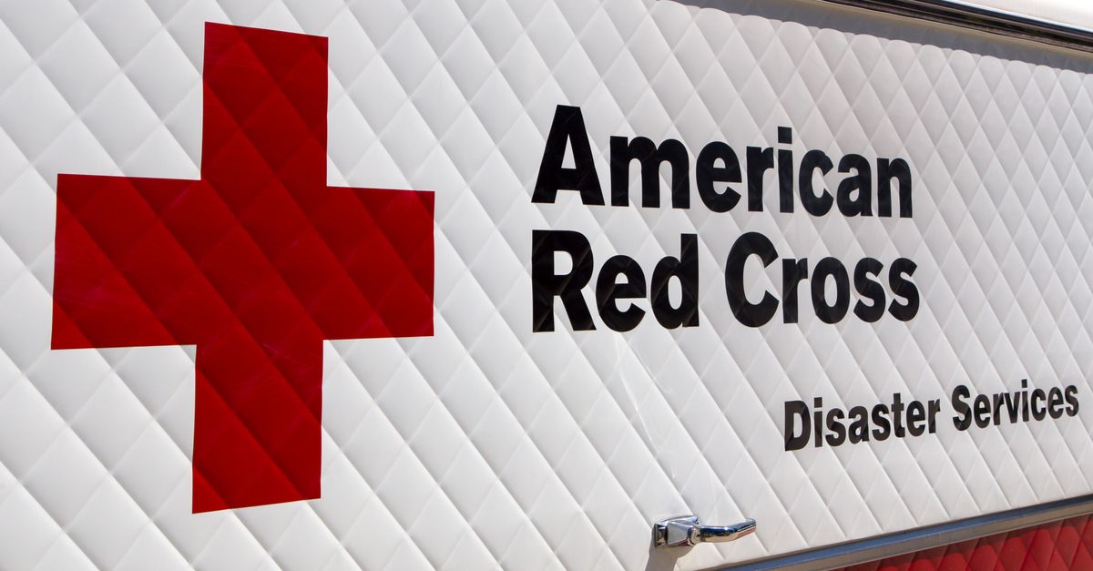 ARCADIA, CA/USA - APRIL 16, 2016: American Red Cross Disaster Services vehicle and logo.