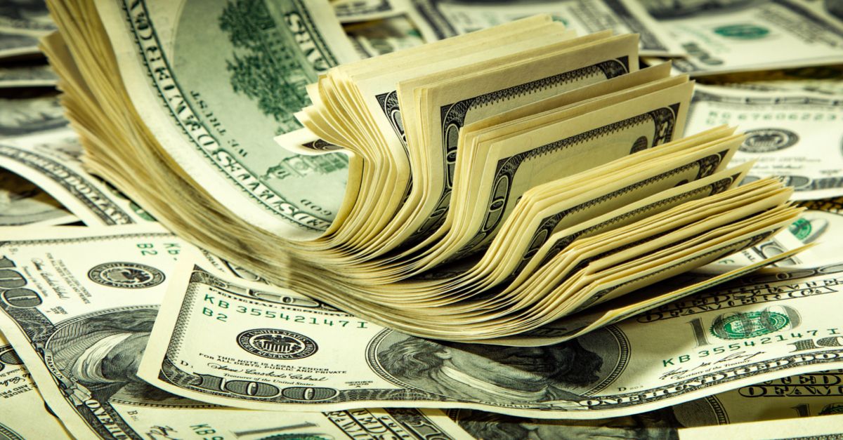 Pile of $100 USD bills