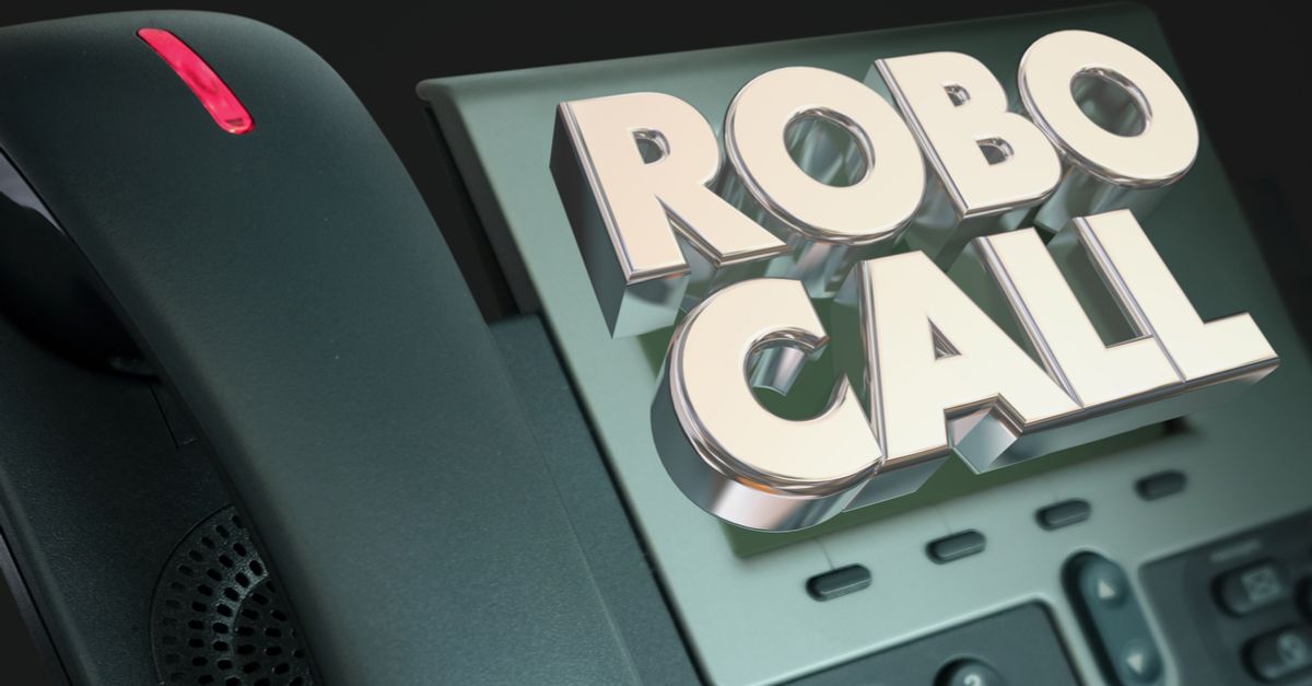 phone with text "Robo Call" overlayed