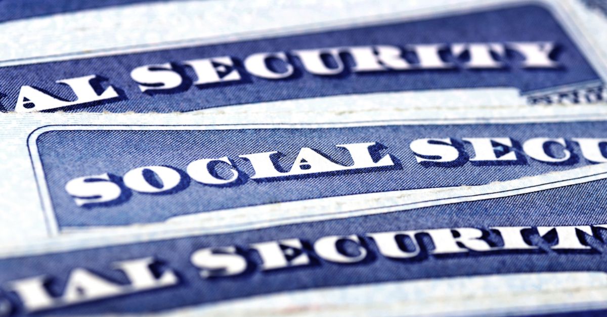 Close up of Social Security cards