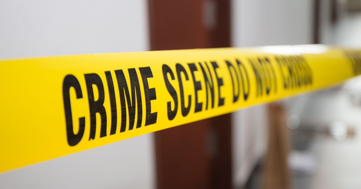 Crime scene tape.