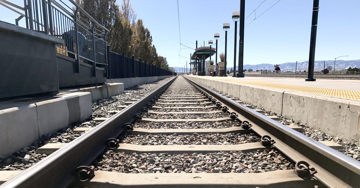 Train tracks.