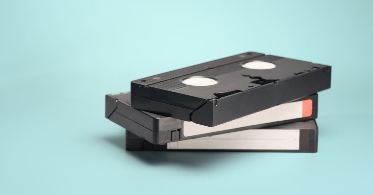VHS Tapes in stack