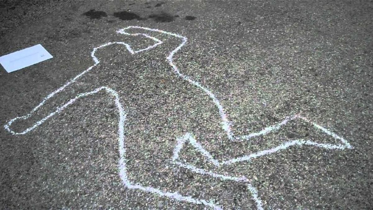 chalk outline