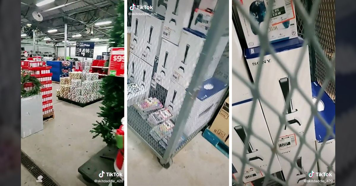tiktok video ps5 xbox stashed hidden hide walmart employees preorder online order