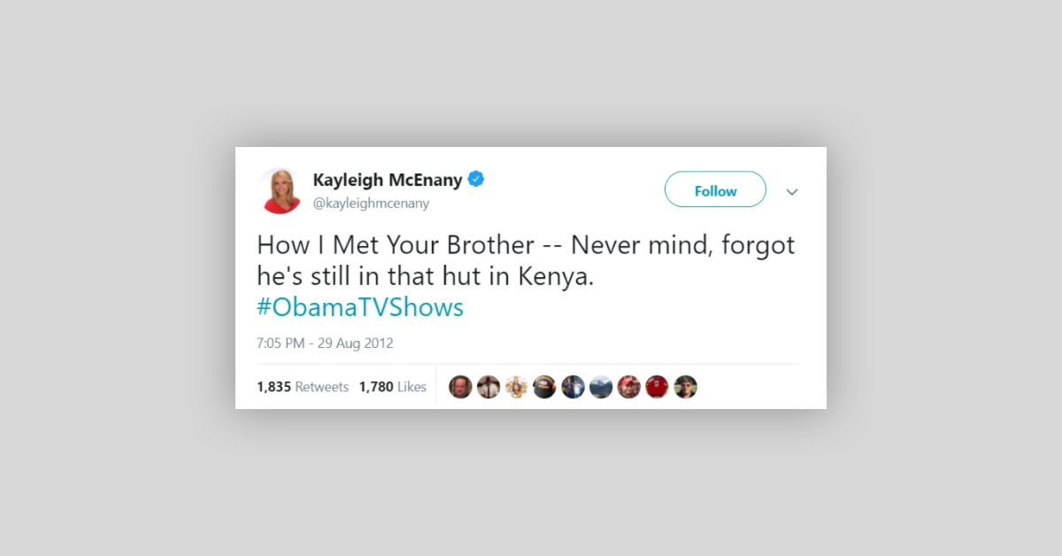 kayleigh mcenany how I met your brother obama