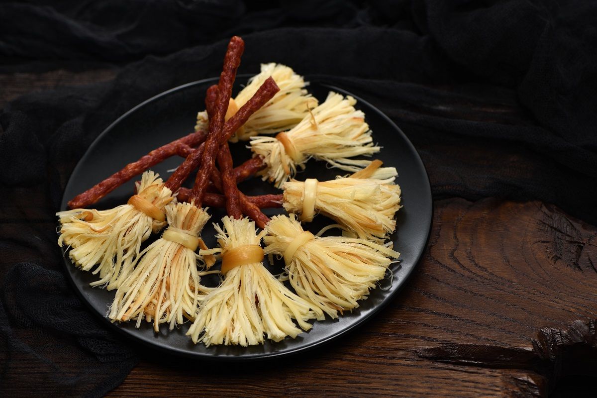 Cheese and witches' broomsticks