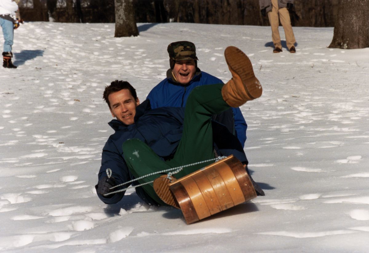 schwarzenegger bush sled