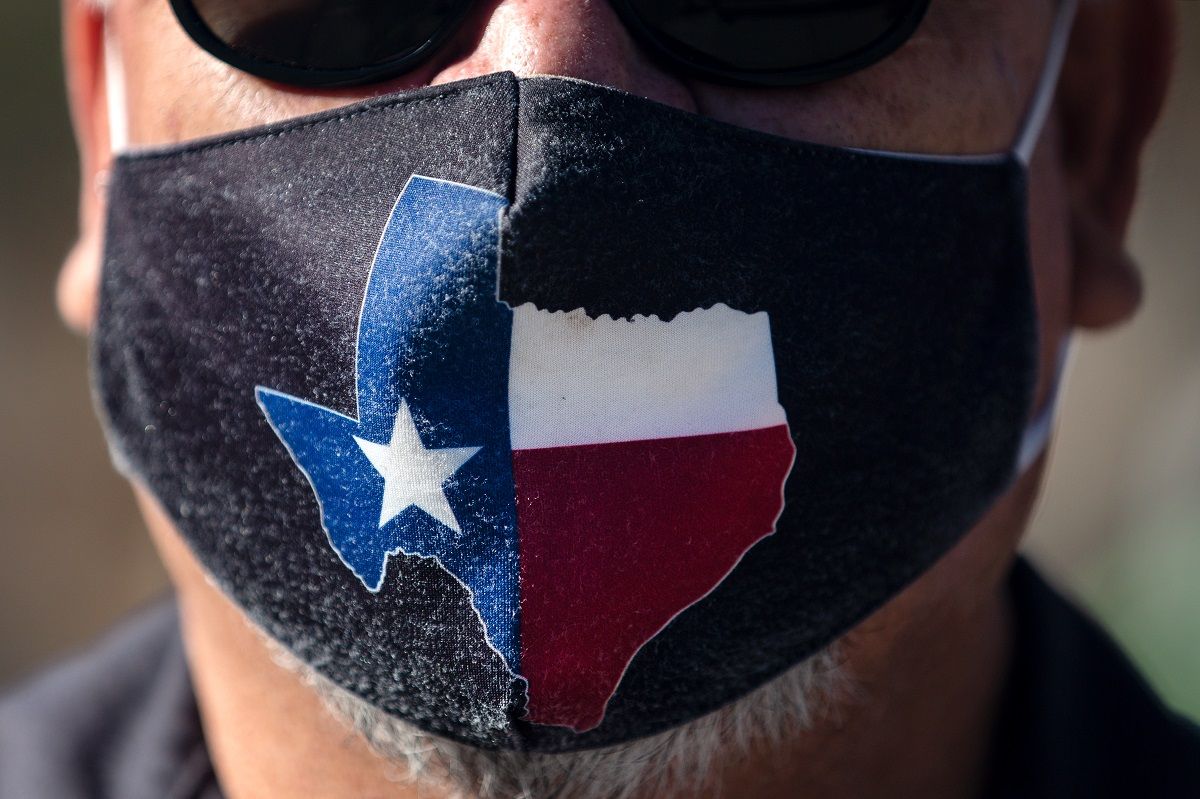 COVID Texas face mask