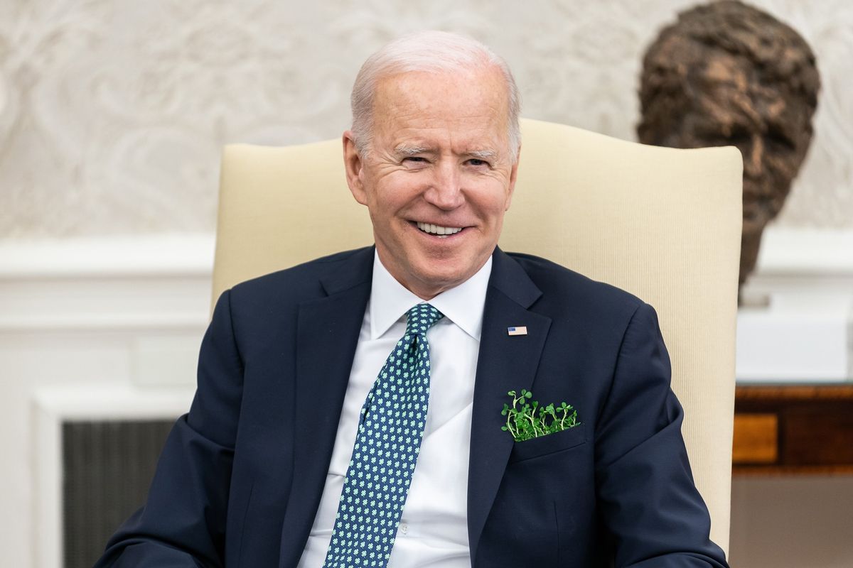Joe Biden made a remark about 120 years during a news conference.