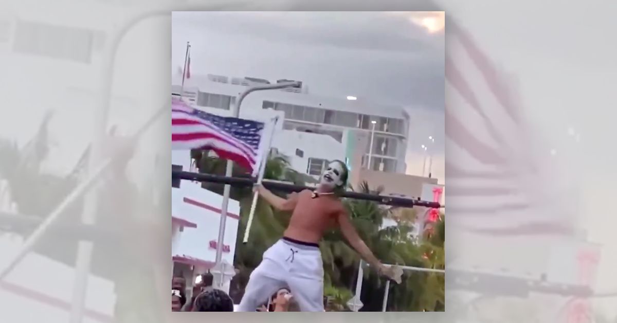 Man dressed as Joker declares COVID is over