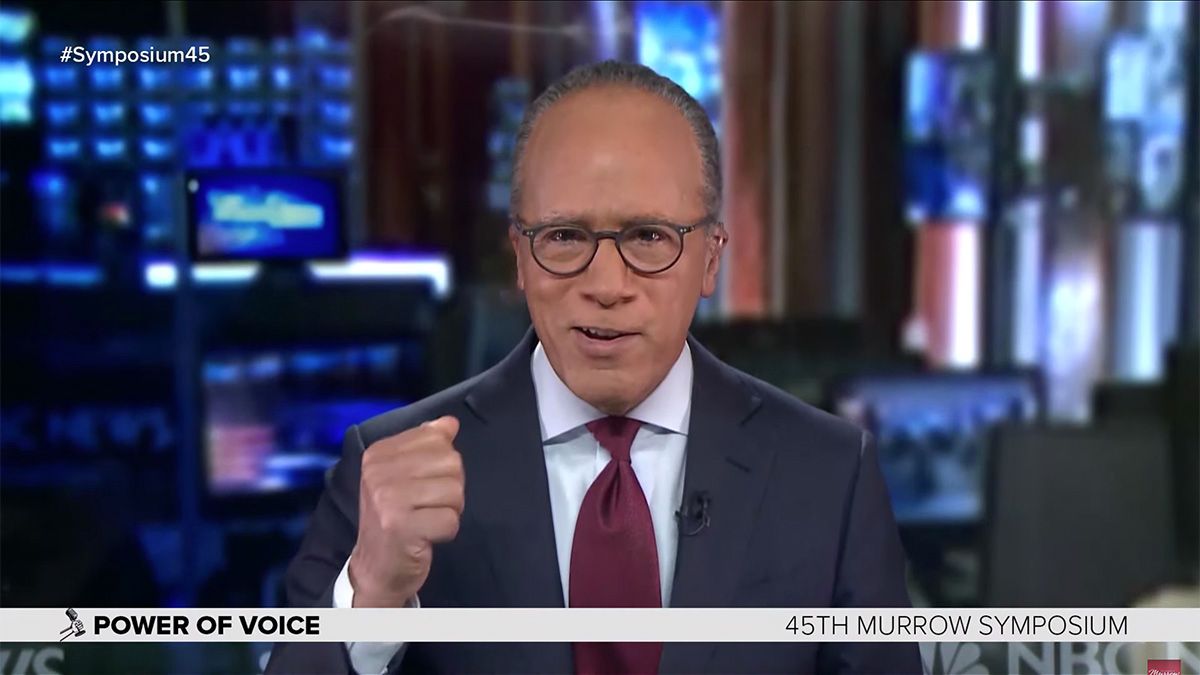 Lester Holt said fairness is overrated which was stripped of its context by subsequent stories.