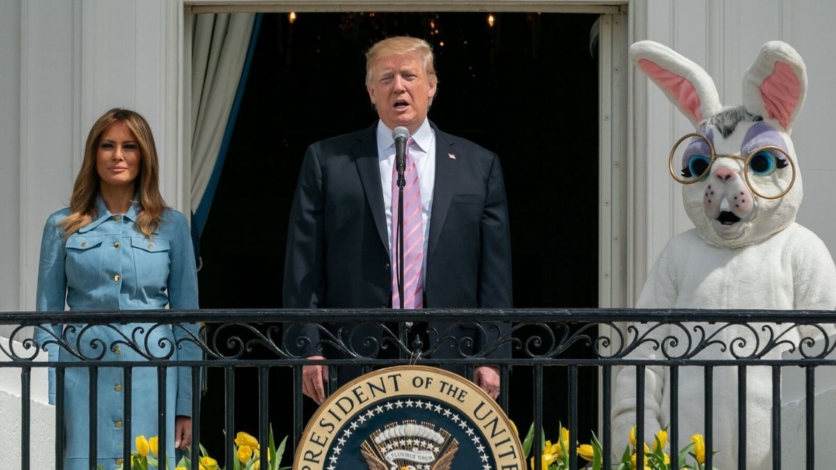 Former U.S. President Donald Trump released a statement wishing a Happy Easter to the "Radical Left CRAZIES" who want to "destroy our country."