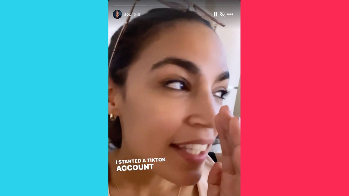AOC joined TikTok under a mystery name Alexandria Ocasio Cortez Instagram Stories.