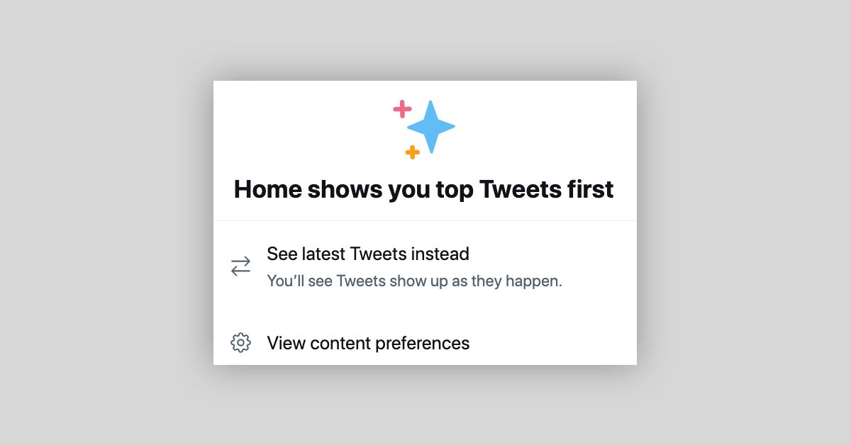Twitter story about chronological tweets and latest tweets.