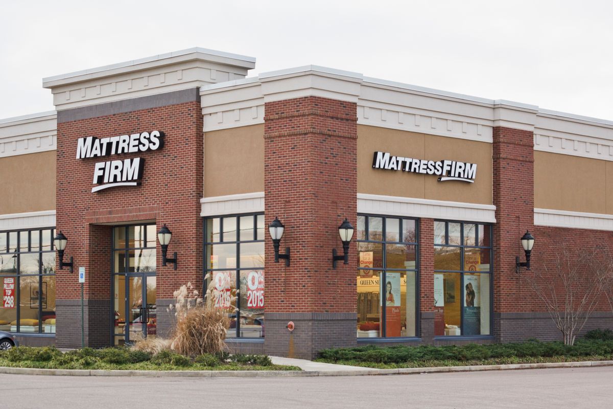Mattress Firm is engaged in money laundering according to a conspiracy theory.