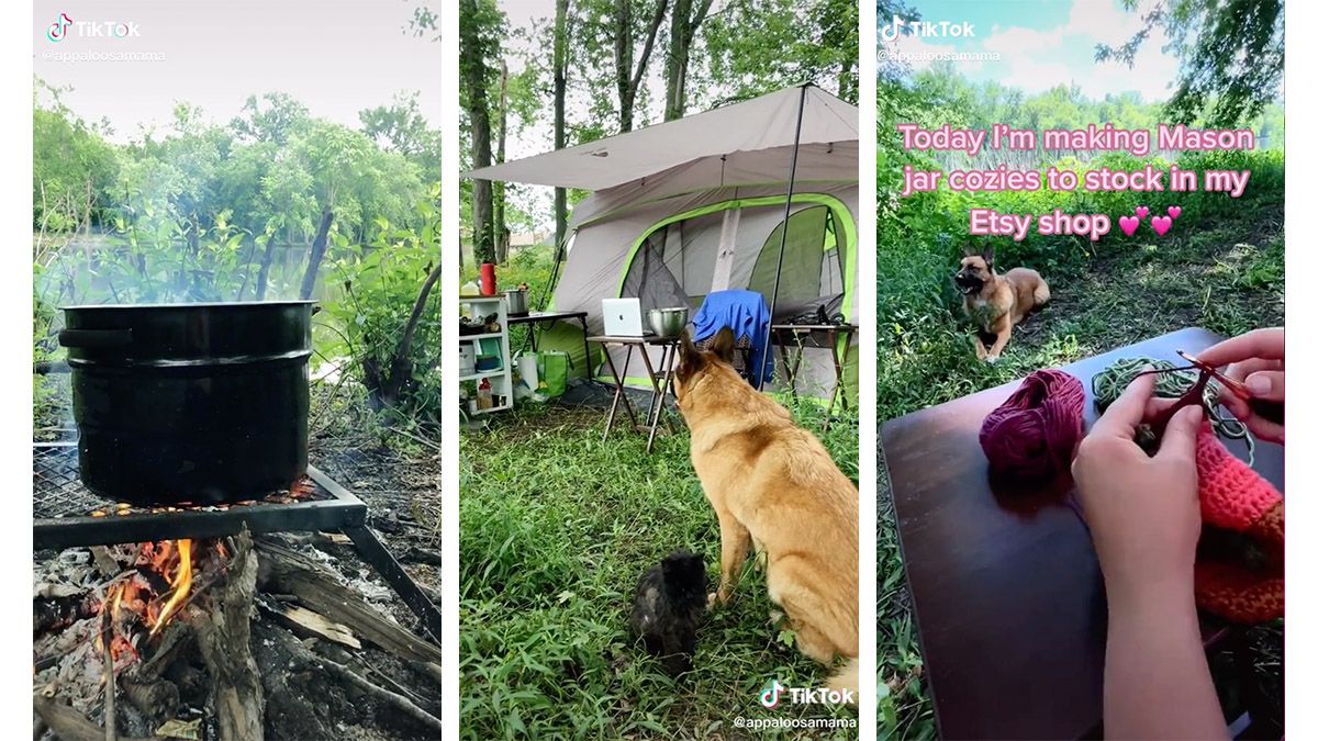 An eastern Illinois mom is living in a tent for 90 days with her son to see if off grid life is right for her before springing for a tiny cabin.
