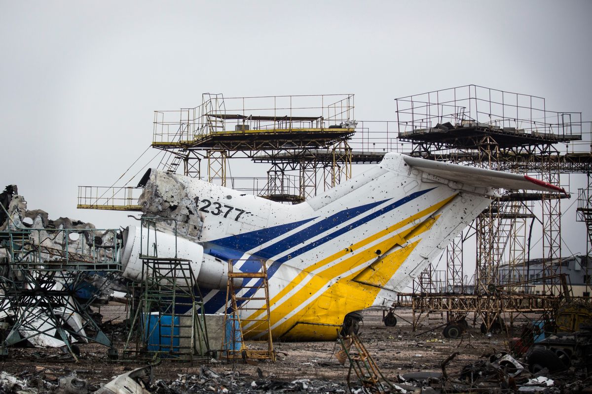 Donetsk Sergei Prokofiev International Airport was not completely abandoned in the ocean as hinted at by an online advertisement.