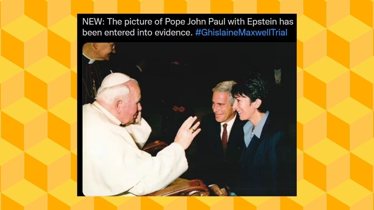 jeffrey epstein, ghislaine maxwell, pope
