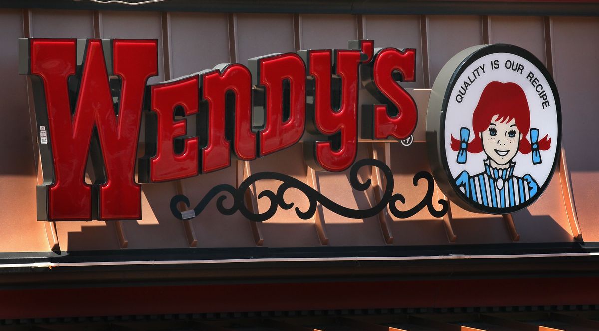 A car plowed into a Wendy's in Dundee Illinois flipped and landed upside down according to a video and picture on Reddit.