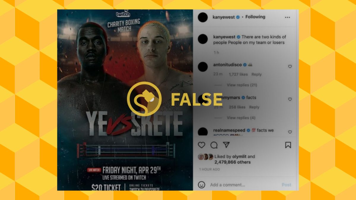Kanye West Pete Davidson boxing match