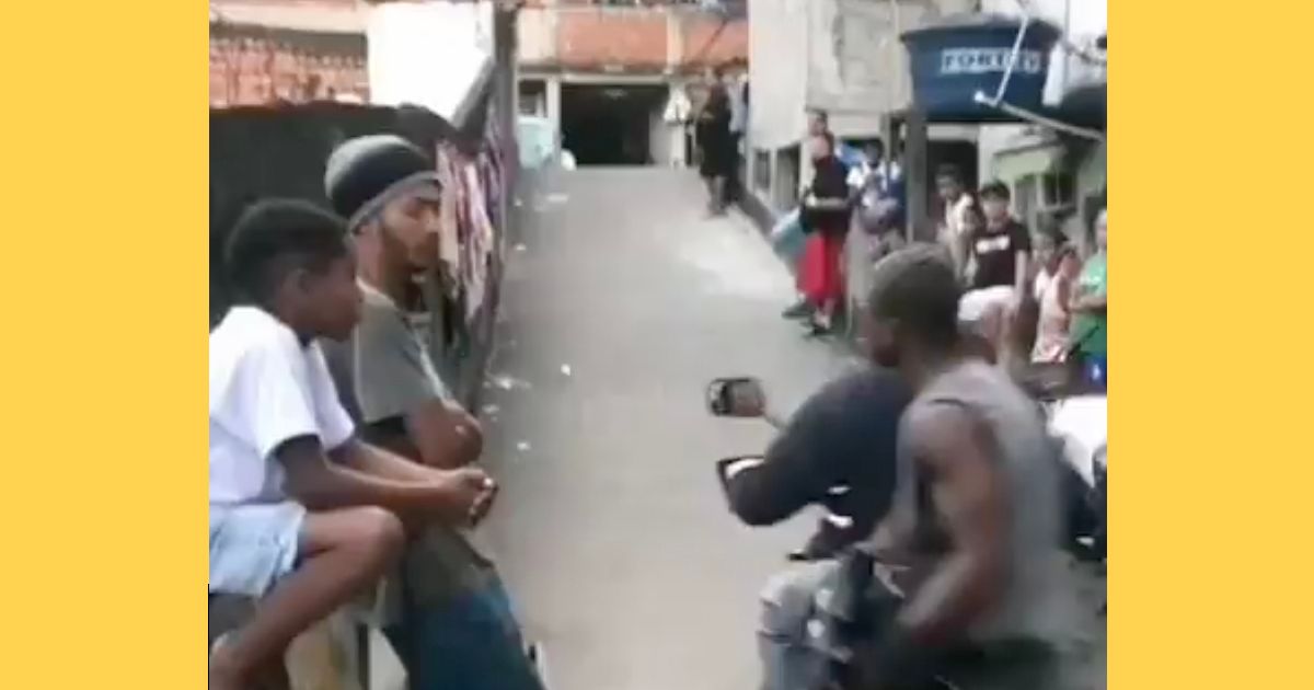 An online video titled as "Brazil in a nutshell" or "another day in Night City" did not show real-world gun violence captured on video.