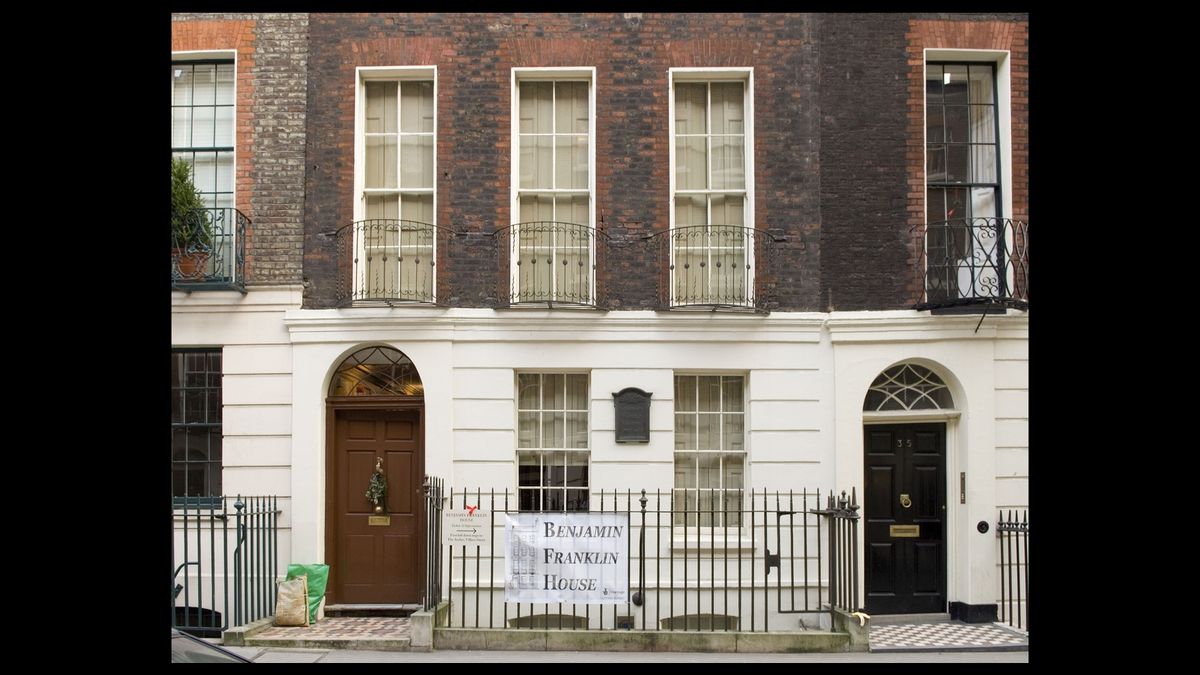 Benjamin Franklin's house near Trafalgar Square in London