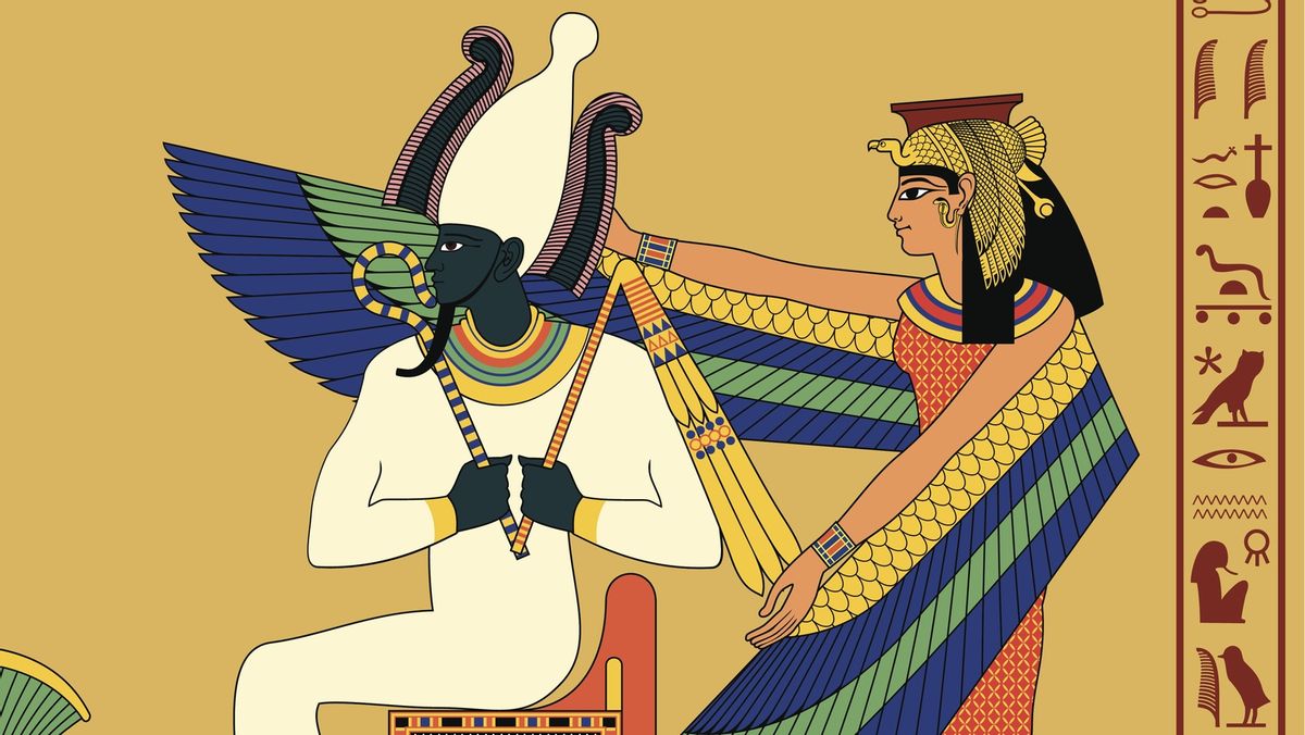 Osiris and Isis, ancient gods of Egypt