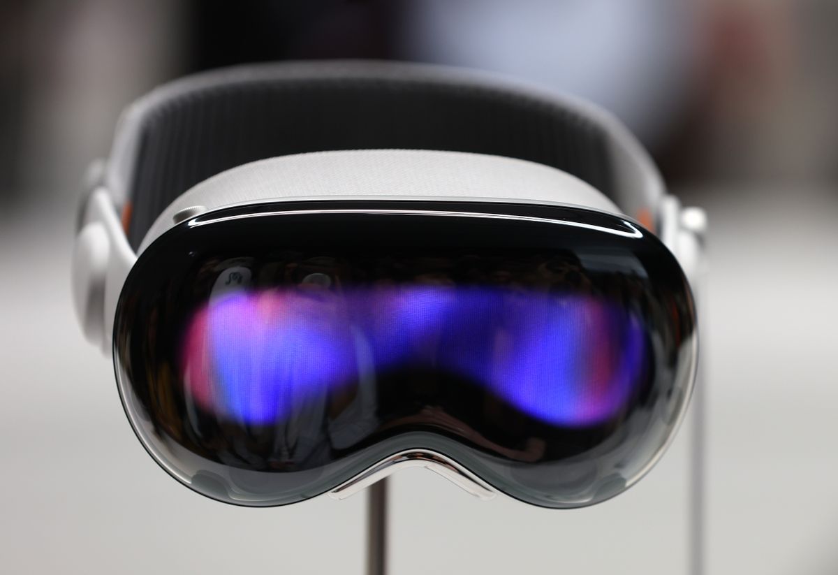 A white headset is displayed.