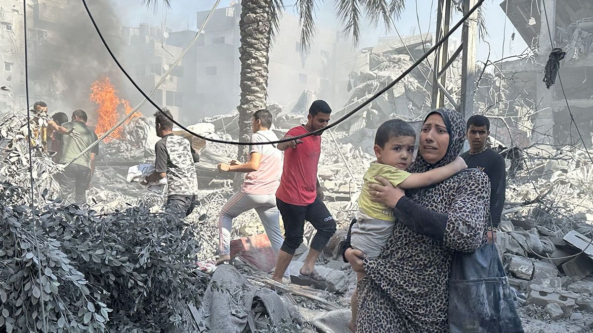 A photo was purported to show an American made Woodward missile part that was dropped on Gaza by Israel in October 2023.