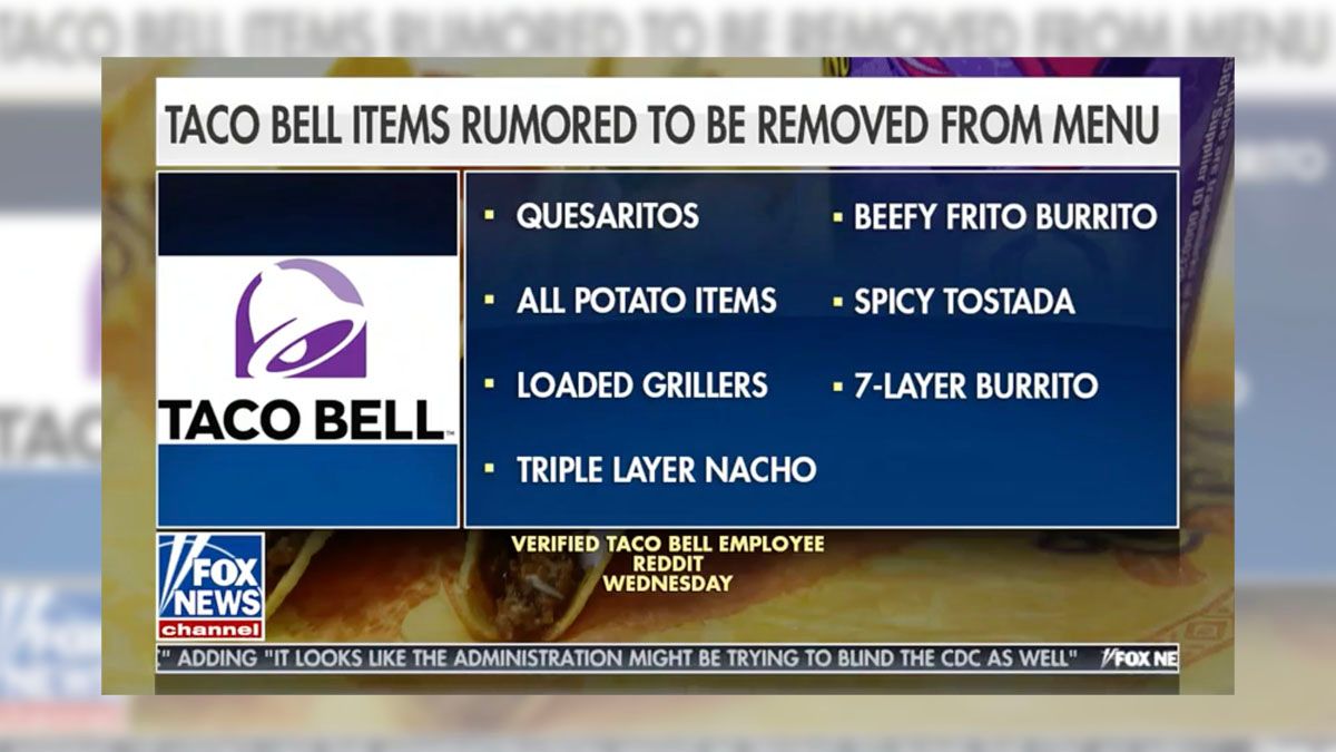A post on X suggested Fox News was reporting on Taco Bell menu news while other networks covered former US President Donald Trump's guilty verdicts in his New York hush money trial.