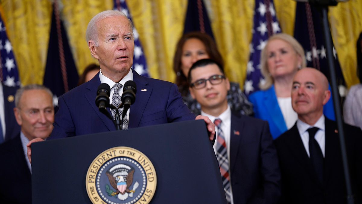 The RNC Research account on X claimed videos showed Biden malfunctioning during a speech at the White House on June 18, 2024.