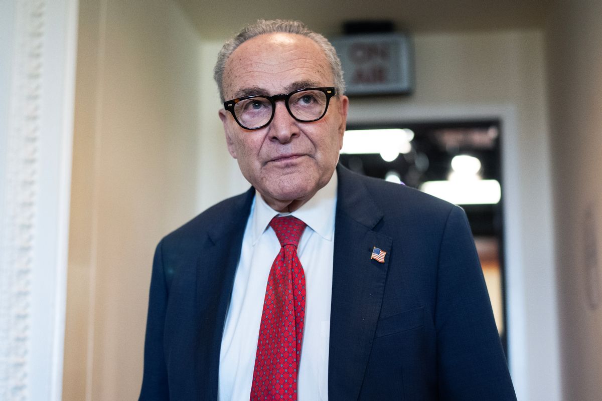 U.S. Sen. Chuck Schumer, an older white man in glasses and a suit.