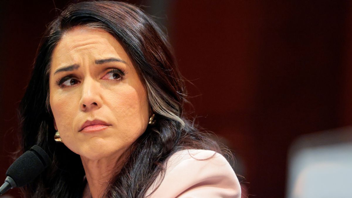 Former Director of National Intelligence Tulsi Gabbard testifies during a House Select Intelligence Committee hearing on March 19, 2026, in Washington, DC.