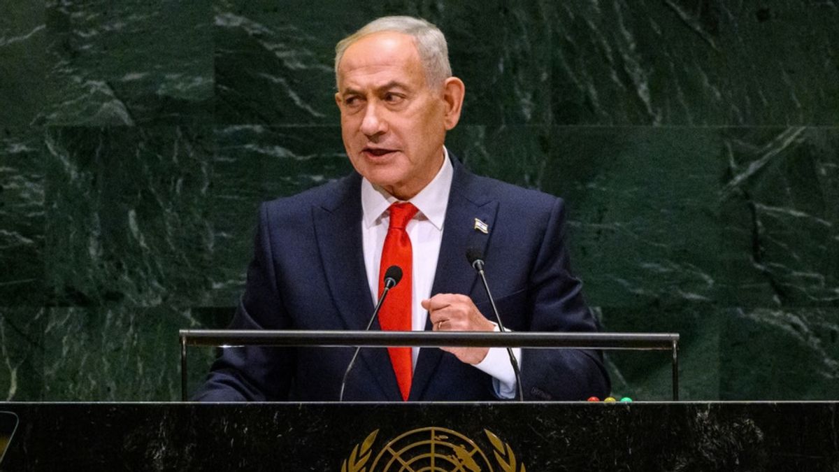Israeli Prime Minister Benjamin Netanyahu addresses the United Nations General Assembly at U.N. Headquarters on Sept. 24, 2026, in New York City.
