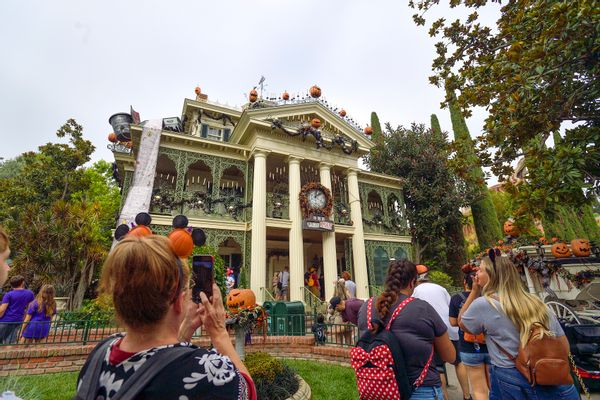 As the legend goes, the horse-drawn hearse in front of Disneyland’s Haunted Mansion is the actual hearse used to carry Brigham Young’s body.