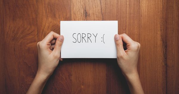 sorry note
