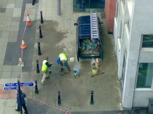 road construction crew